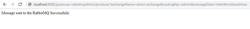 RabbitMQ Direct Exchange Output