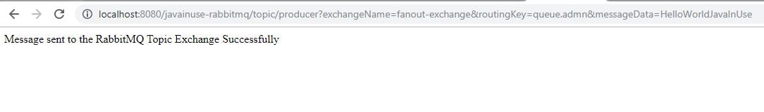 RabbitMQ Fanout Exchange Output