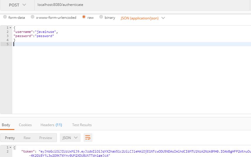 Spring Boot JWT authenticate