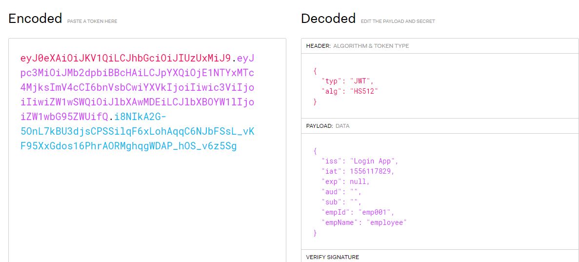 JWT decode