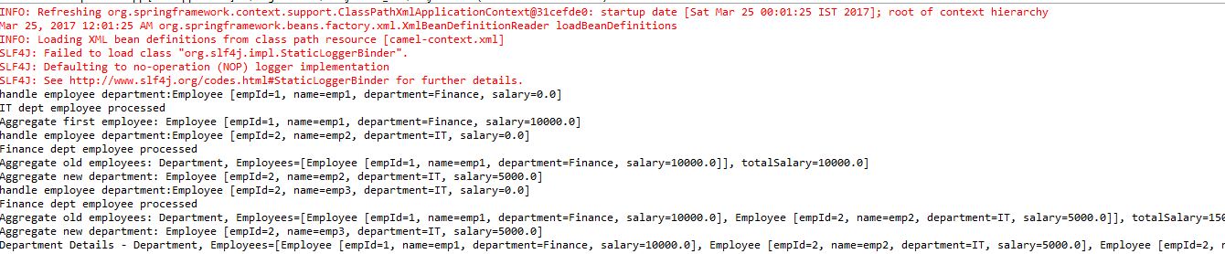 Apache Camel EIP - Splitter and Aggregator pattern