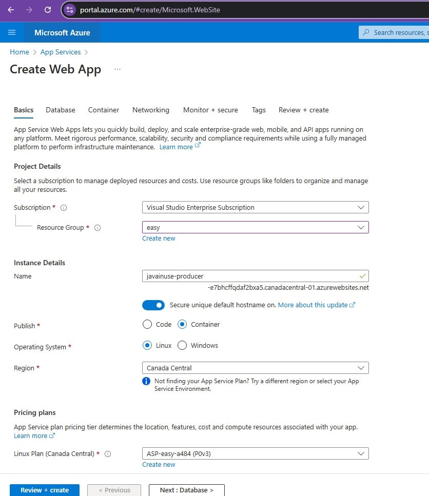 Secure Spring Boot Azure Web Application with Managed Identity Authentication