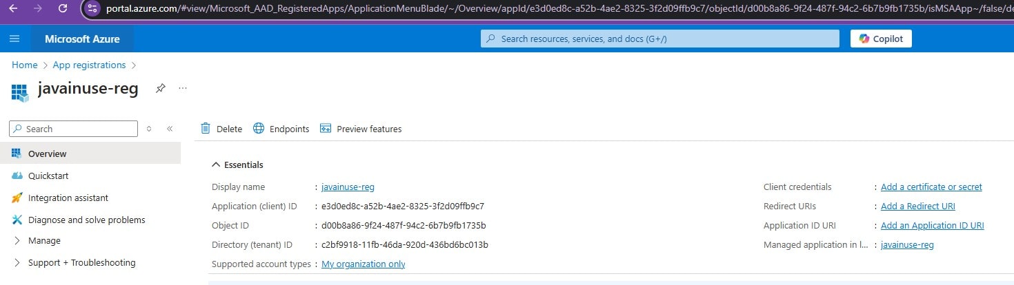 Secure Spring Boot Azure Web Application with Managed Identity Authentication