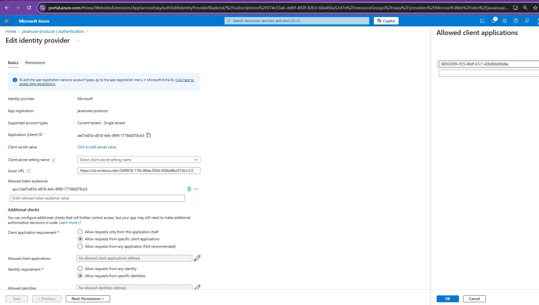 Secure Spring Boot Azure Web Application with Managed Identity Authentication