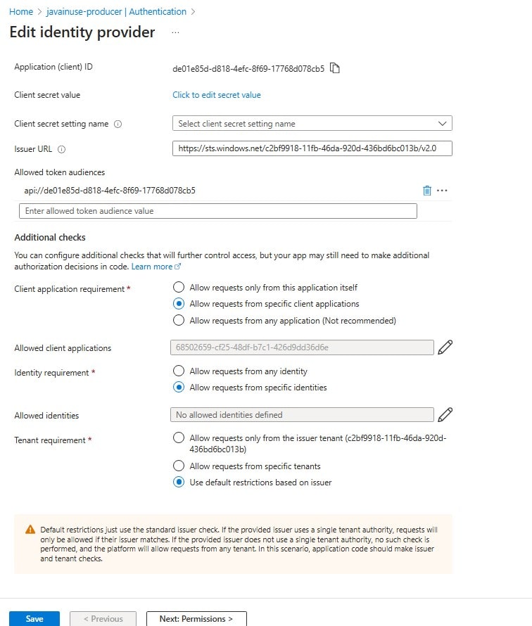 Secure Spring Boot Azure Web Application with Managed Identity Authentication