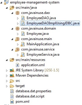 Spring Programming to Interface Maven