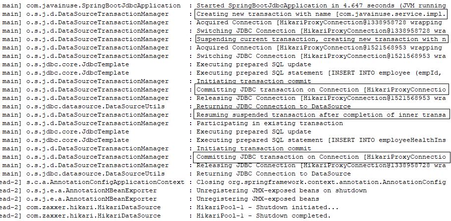 Transaction Propagation - REQUIRES_NEW Call