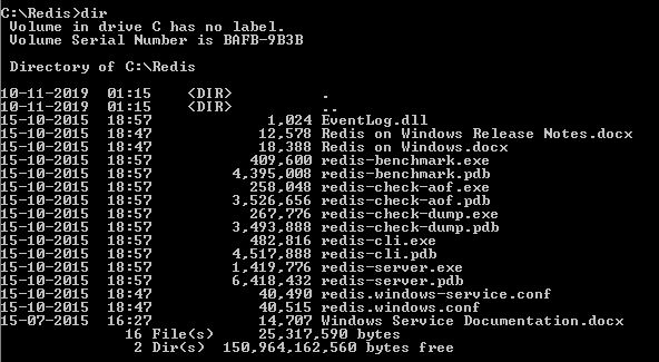 Install Redis on Windows