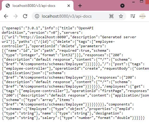 Spring Boot Swagger docs