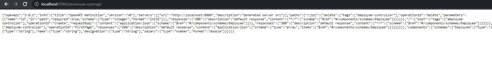 Spring Boot Swagger3 UI documentation