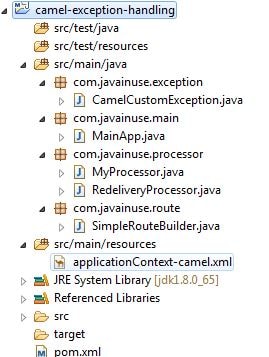 Apache Camel Exception Handling Example