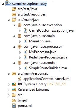 Apache Camel Redelivery Policy Example