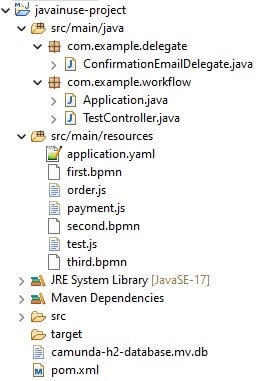 Spring Boot + Camunda BPMN Service Task Maven Example