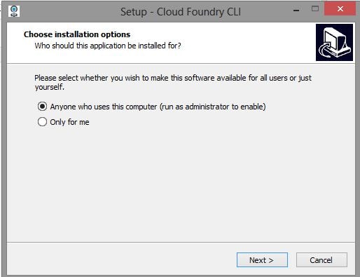CF CLI executable