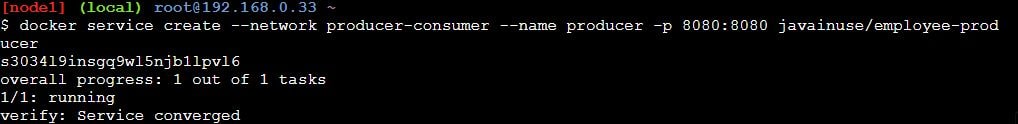 Play with docker create service