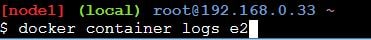 Play with docker service log