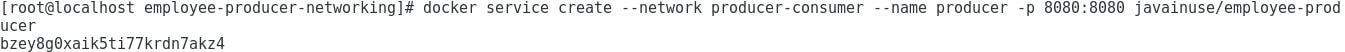 Docker swarm create service