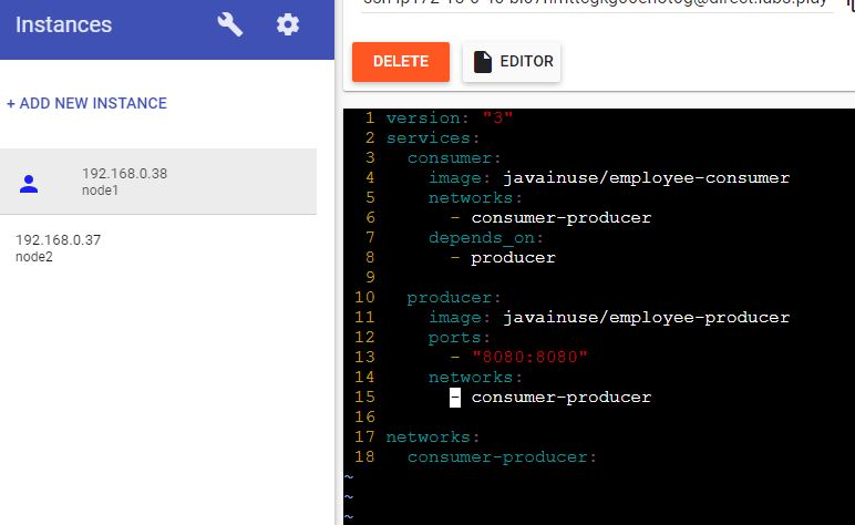 docker stack file