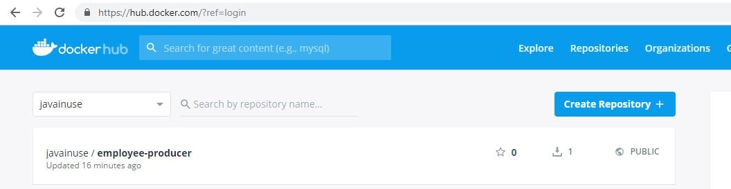 DockerHub Image Upload