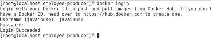 Docker Terminal Login