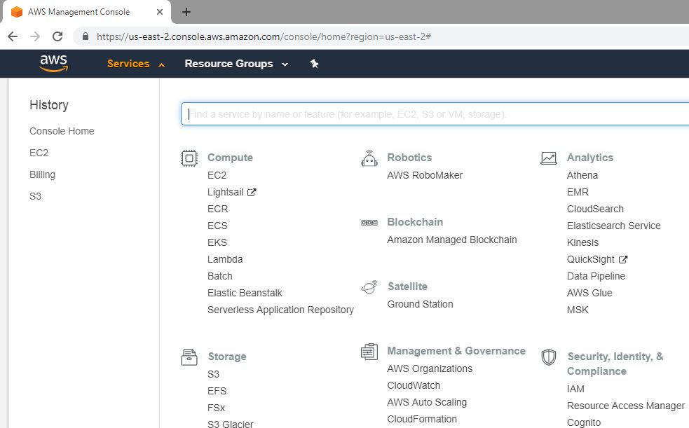 AWS services