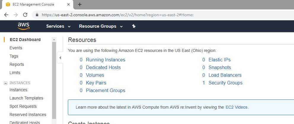 EC2 services