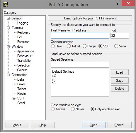 Open Putty