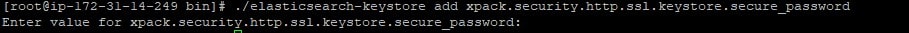 elasticsearch keystore add