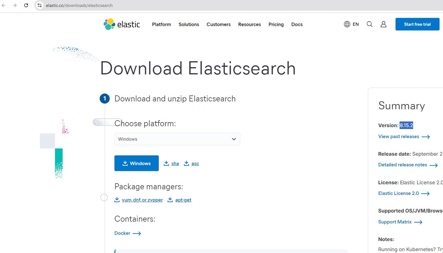 Elasticsearch 8.15.2 Downloads