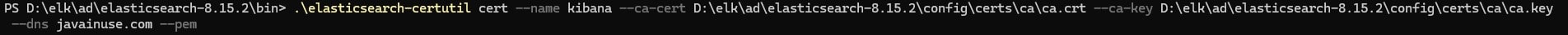 \elasticsearch-certutil cert --name elastic