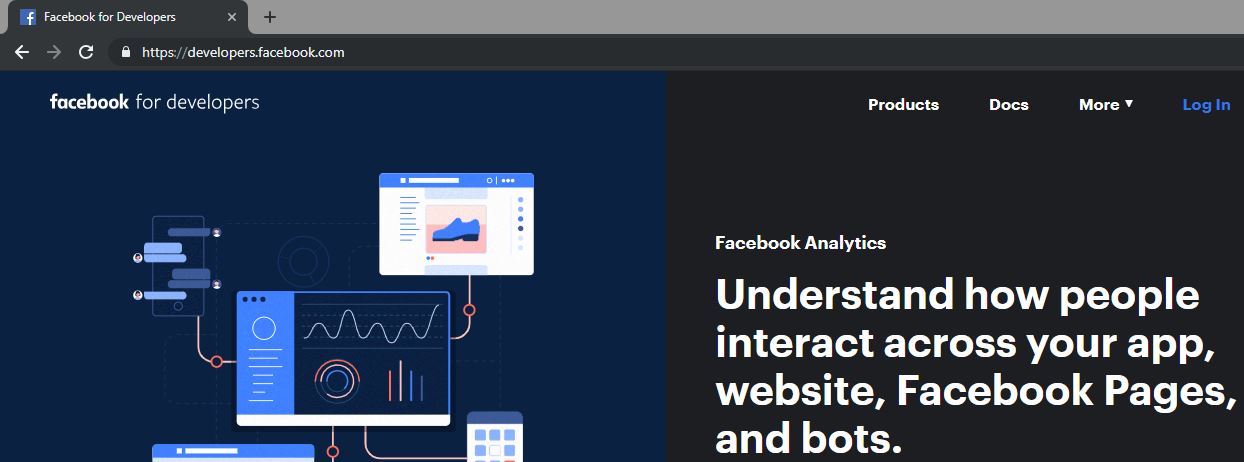 Facebook Developer Home Page