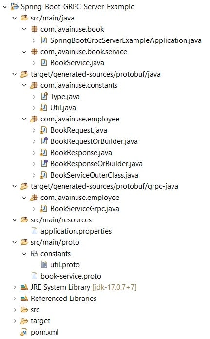 Spring Boot + gRPC Server Example
