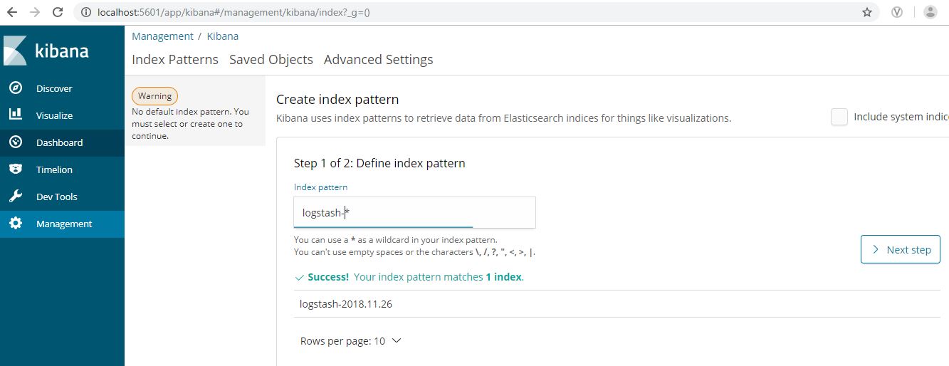 kibana index