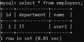 Spring Boot + MySQL create record