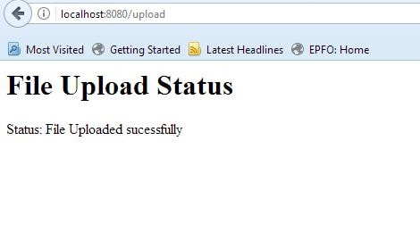 Spring Boot File Upload Submit