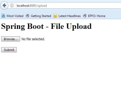 Spring Boot File Upload Tutorial