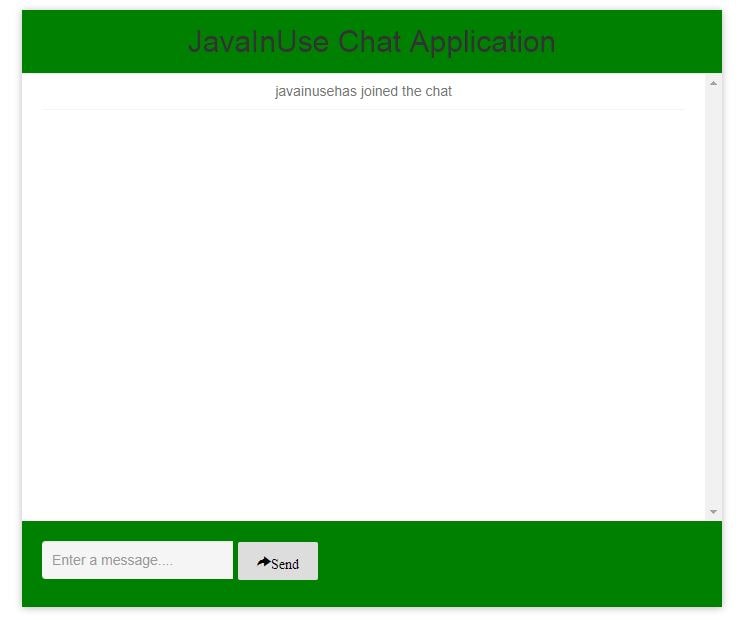 Spring Boot Chat Join